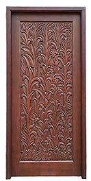 Plant Carved Door