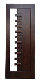 Door with Glass Panel in Left Half