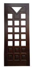 Designer Glass and Wood Door