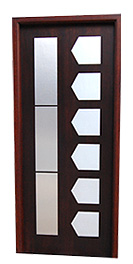 Inlay Door with Glass Fittings