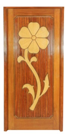 Carved Wooden Inlay Door