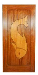Carved Wooden Inlay Door